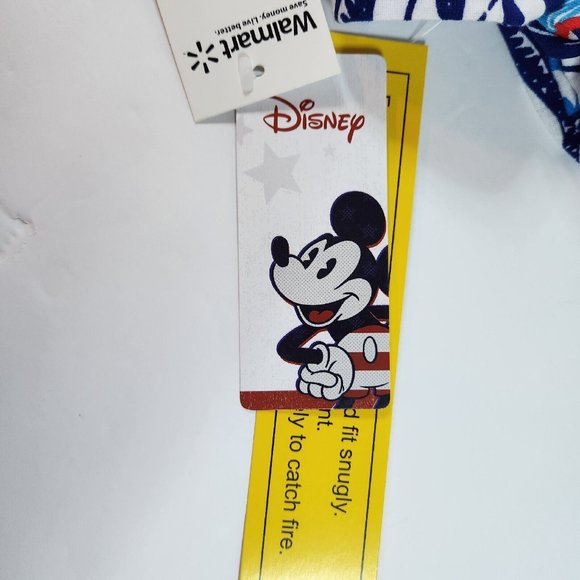 Disney Mickey & Minnie Mouse Toddler Pajamas set 2 pc 2T patriotic 12 mo baby - Picture 10 of 12